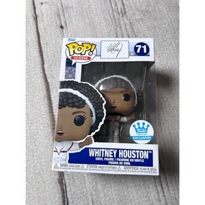Funko Pop Icons Whitney Houston Vinyl Figure 71 Signed Box